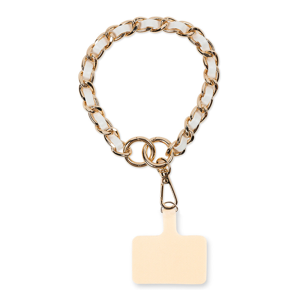 Ivory Textured Crossbody with detachable Ella Ivory Wristlet