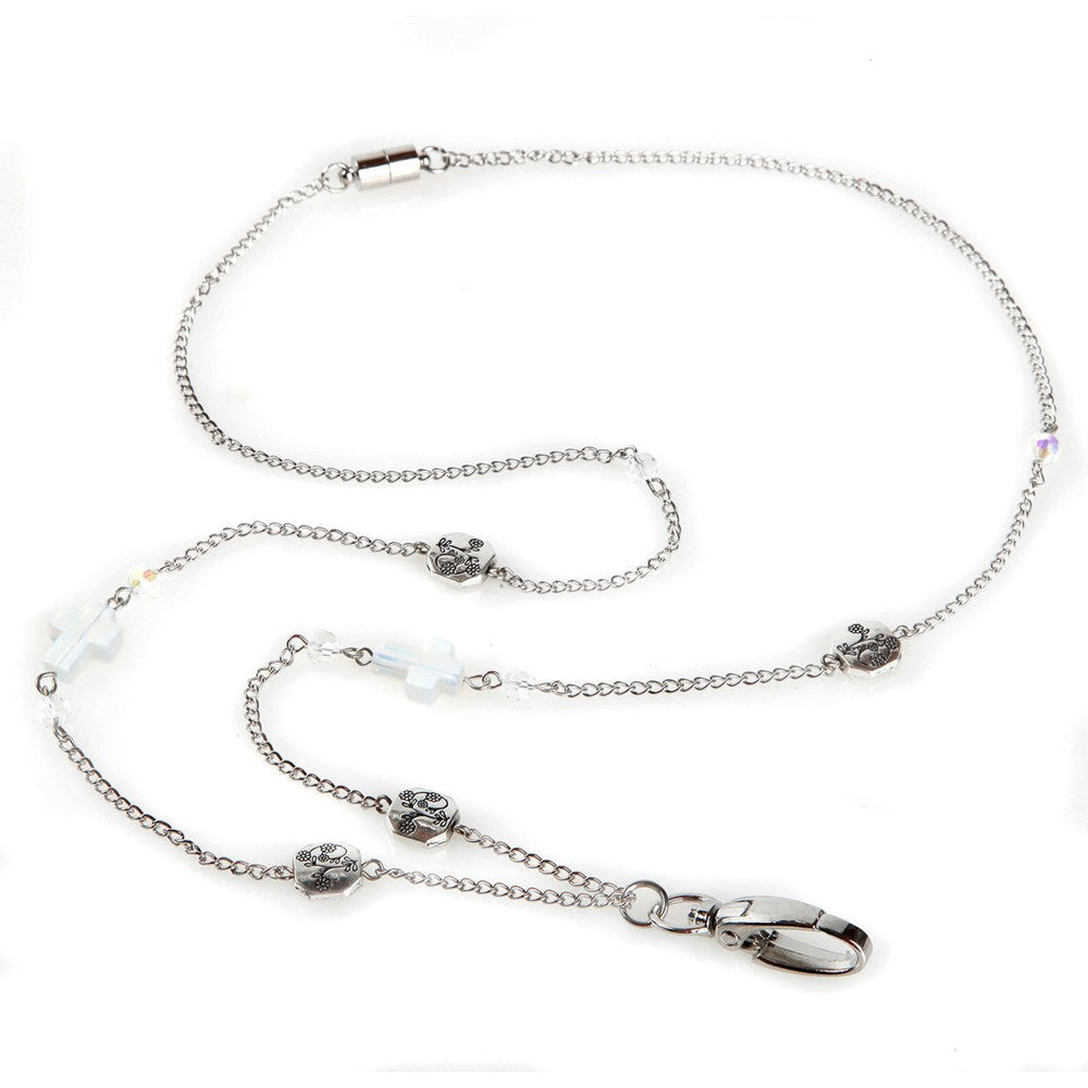 Acacia Cross Chain ID Necklace