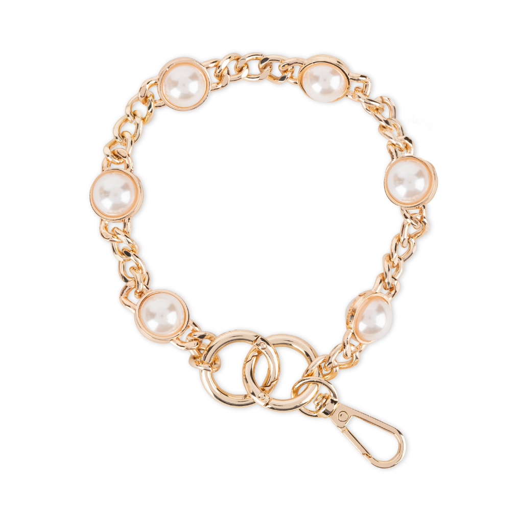Ameila Pearl & Chain Wristlet
