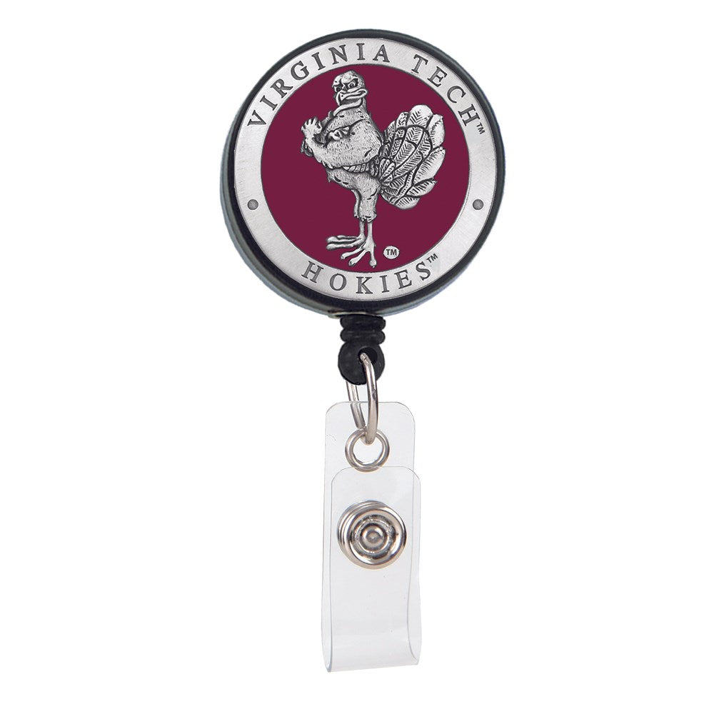 Pewter Badge Reel - Virginia Tech Hokies