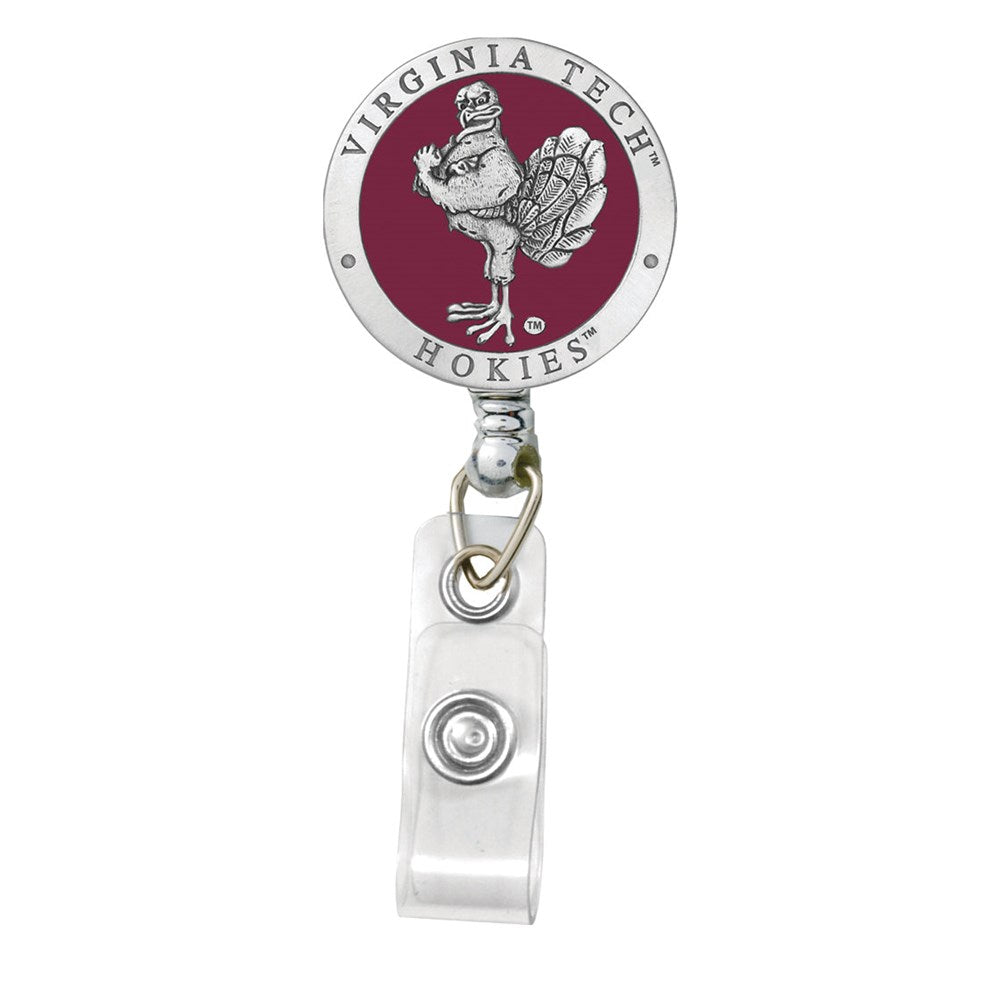 Pewter Badge Reel - Virginia Tech Hokies