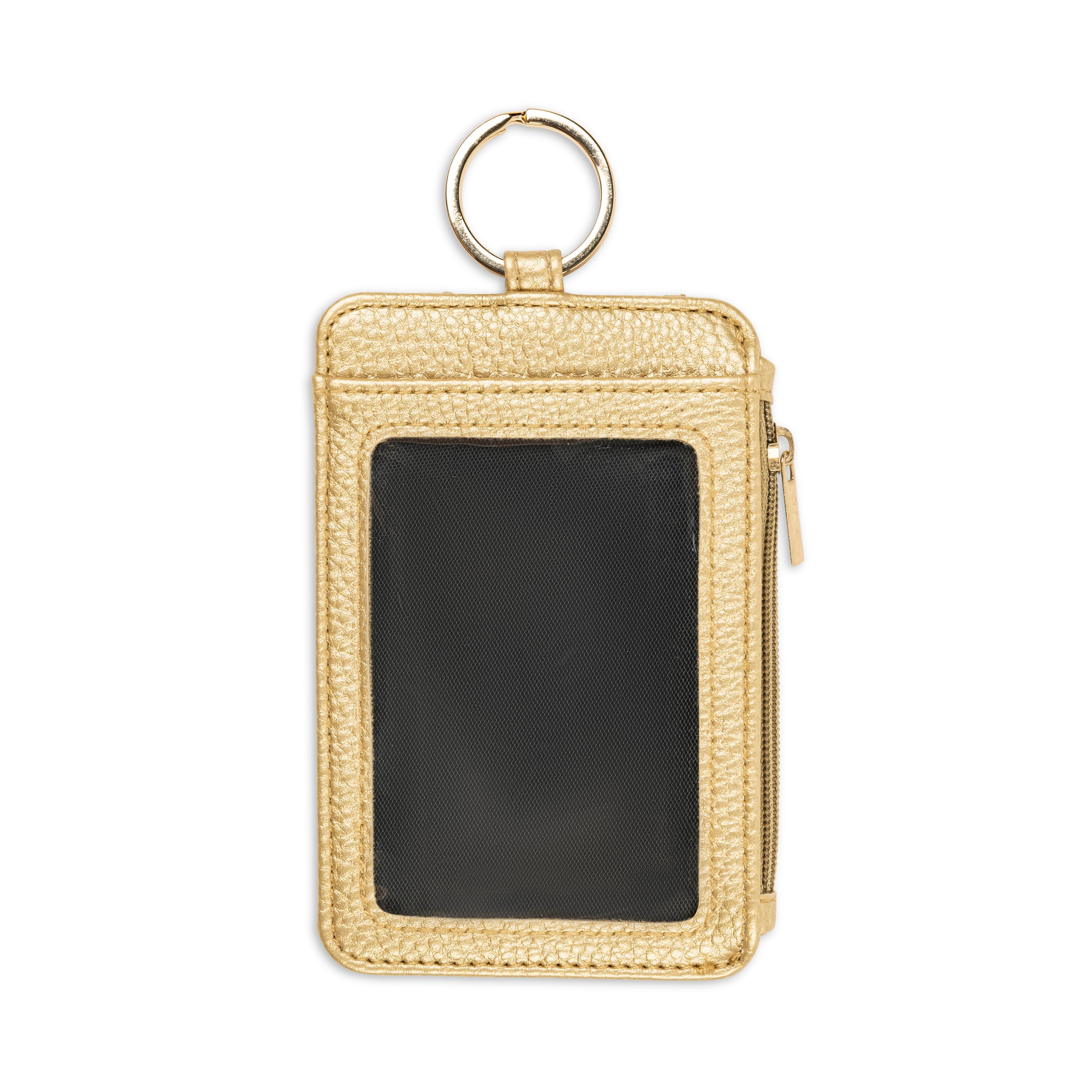 Gold Shimmer Zipper Wallet