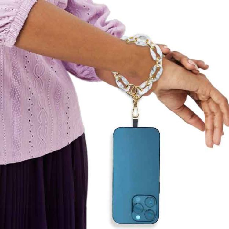 Tessa Gray Marble Wristlet