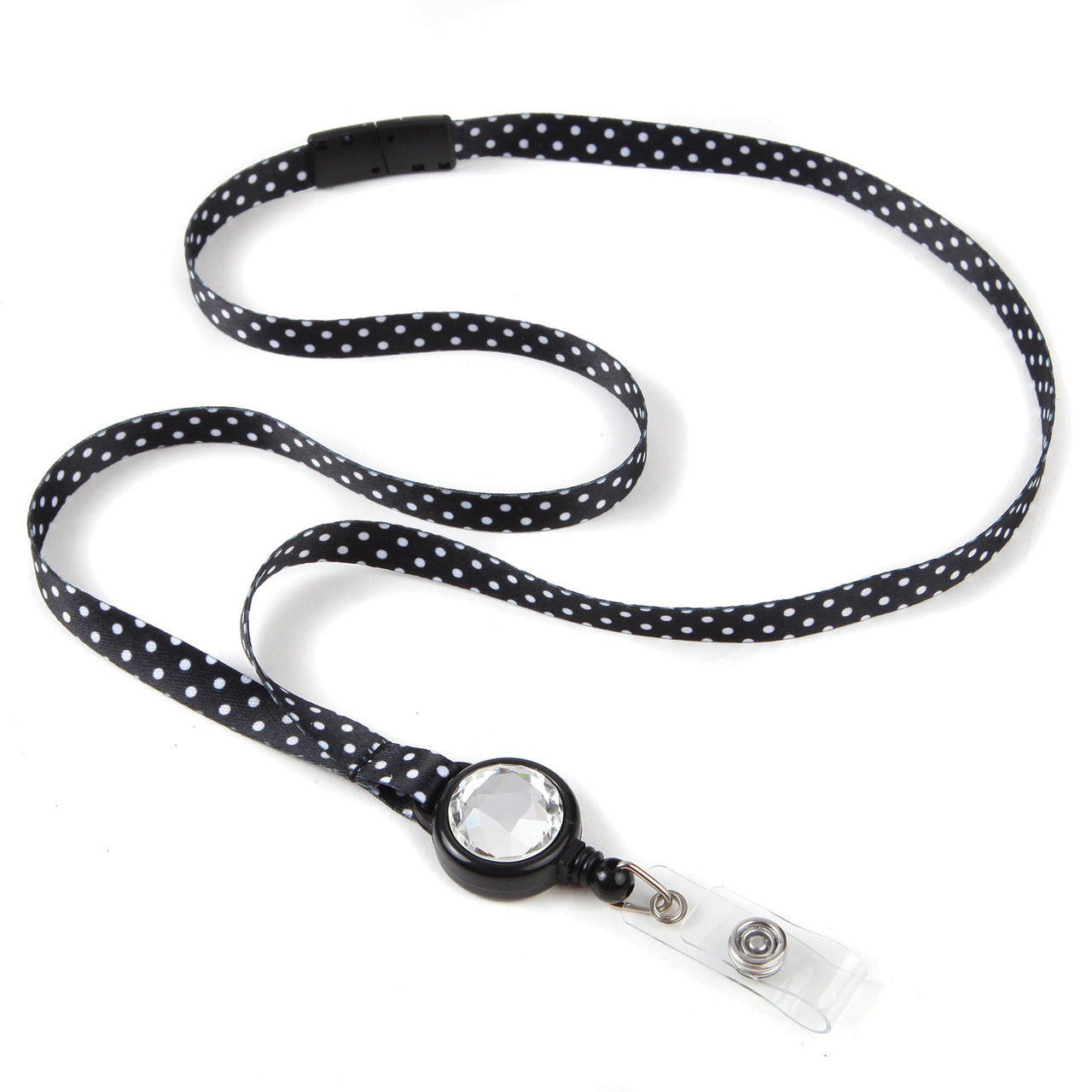 Dot Skinny Ribbon Lanyard