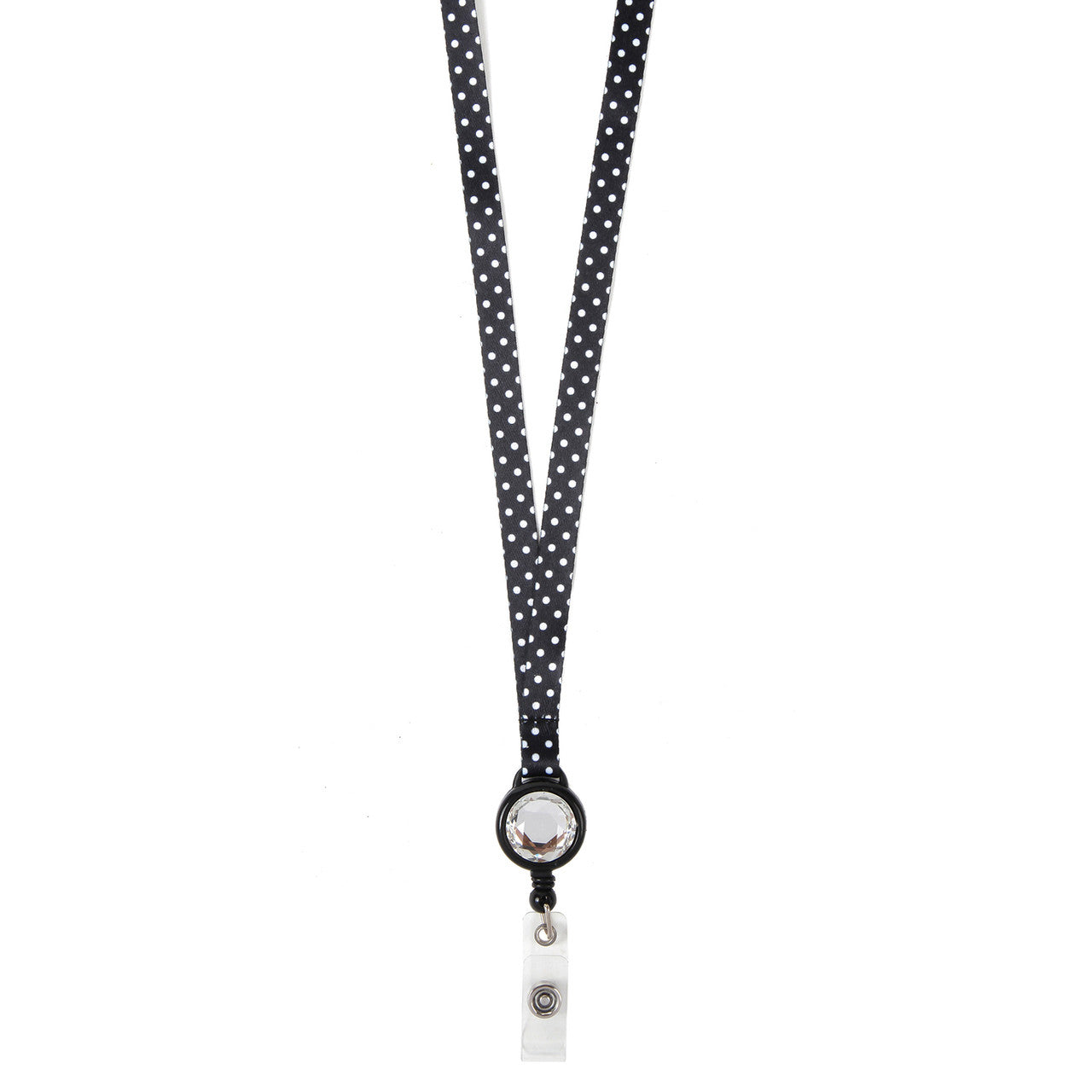Dot Skinny Ribbon Lanyard