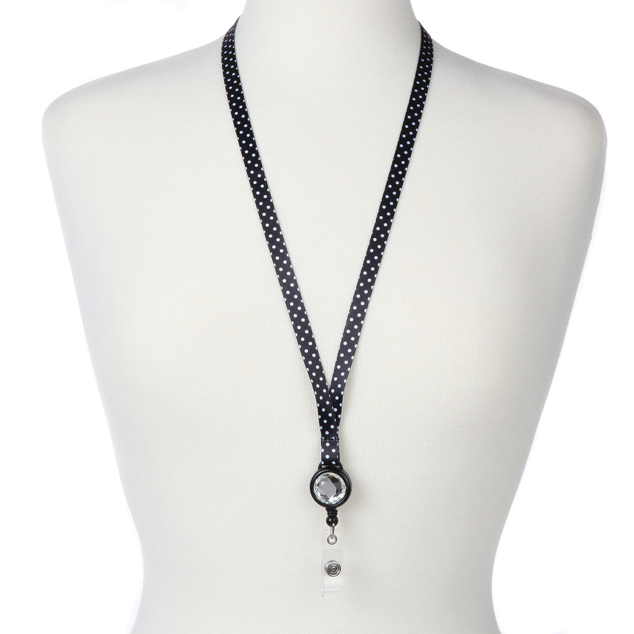 Dot Skinny Ribbon Lanyard