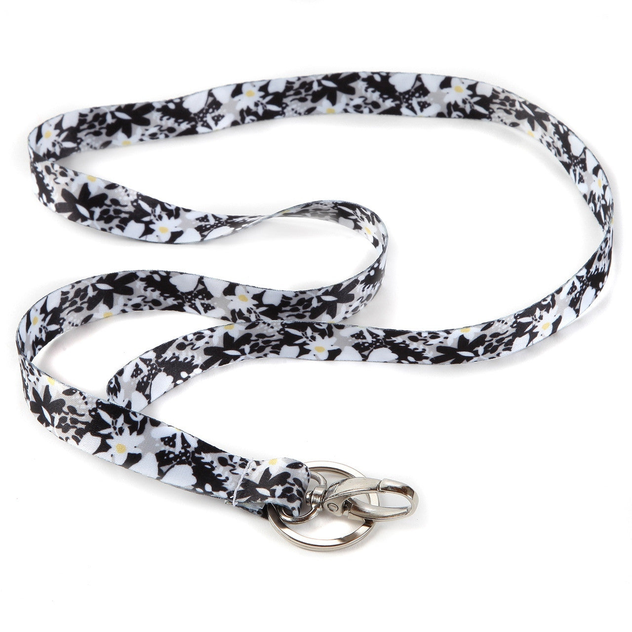 Midnight Garden Key Ribbon Lanyard