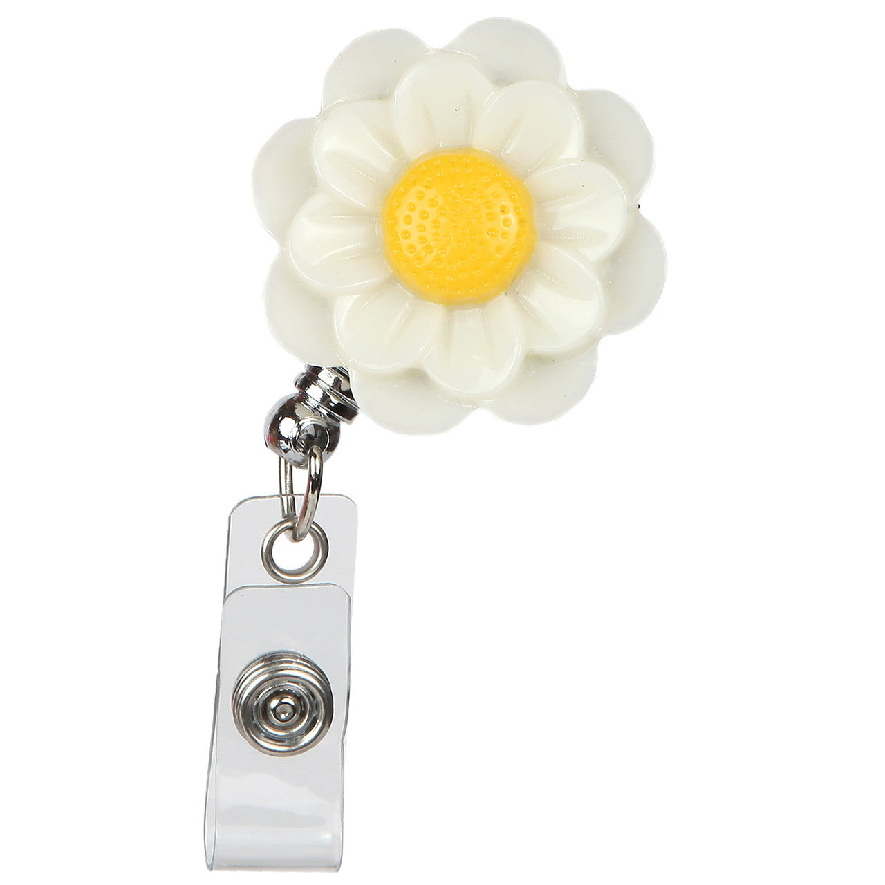 Anemone Flower Retractable Badge Reel