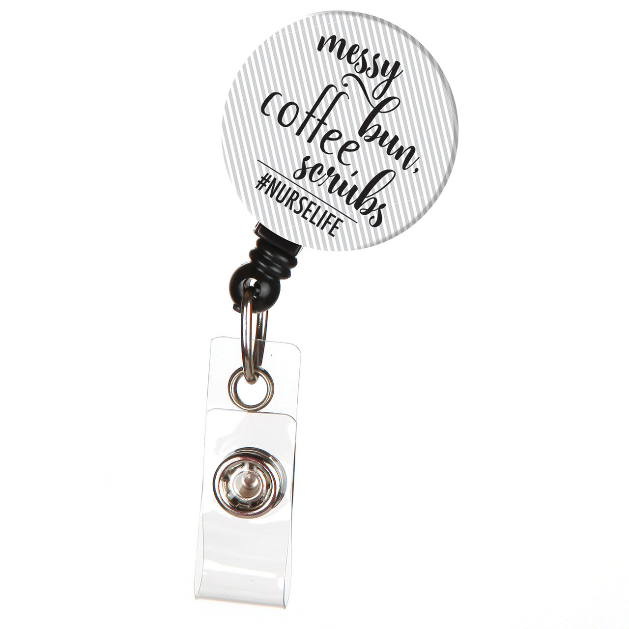 Messy Bun Badge Reel