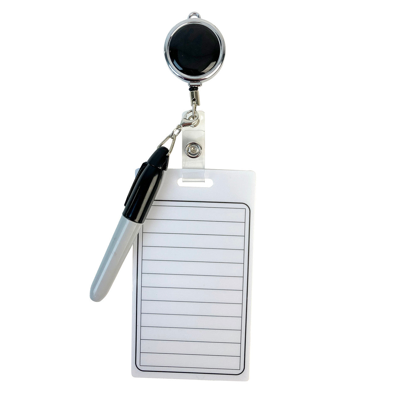 Dry Erase Board, Marker and Badge Reel