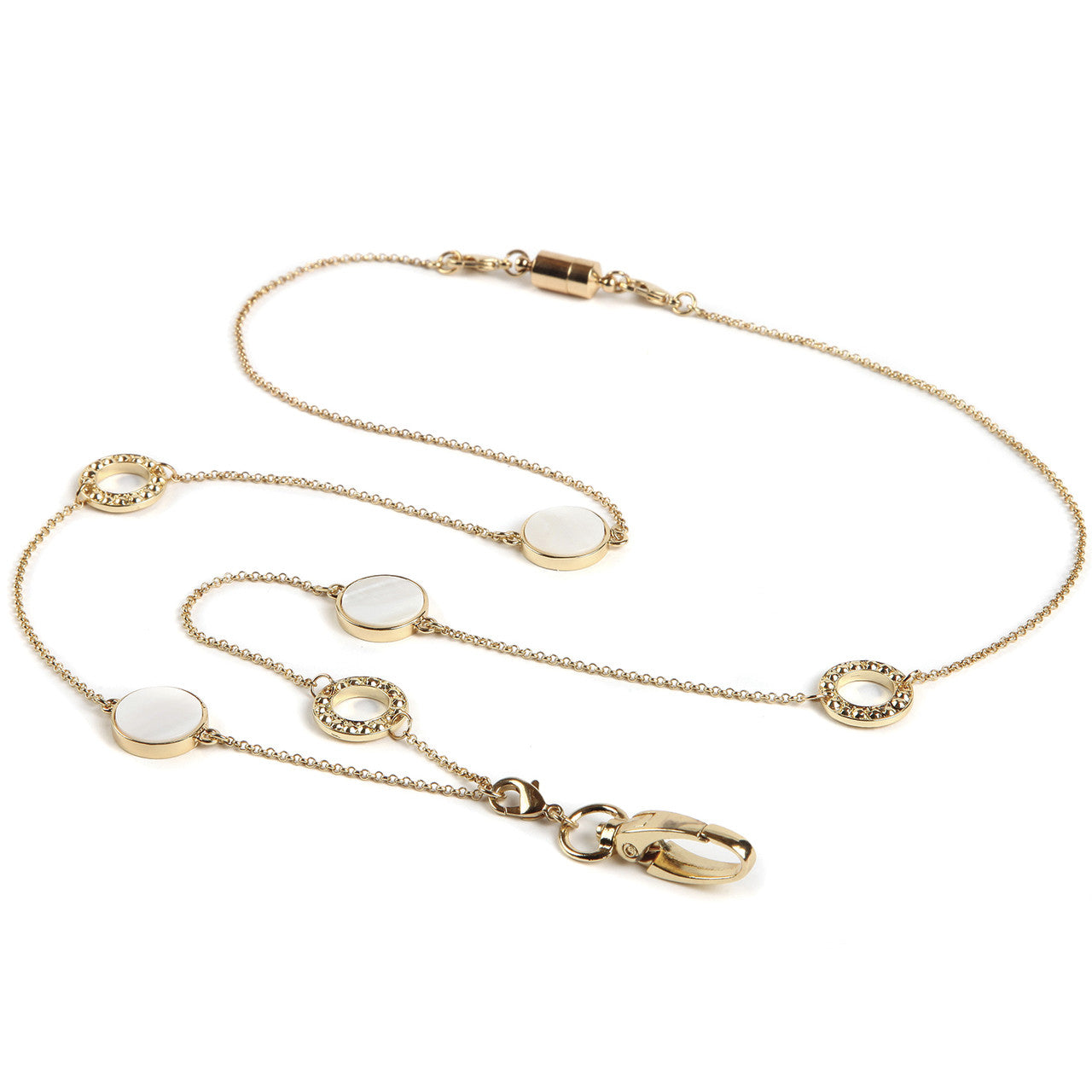 Obsidian Reversible Chain ID Necklace Lanyard