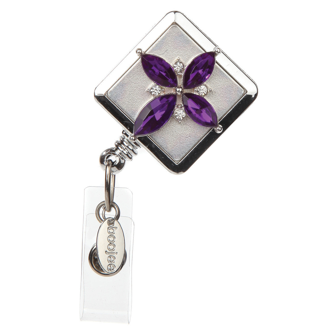 Purple Cross Badge Reel