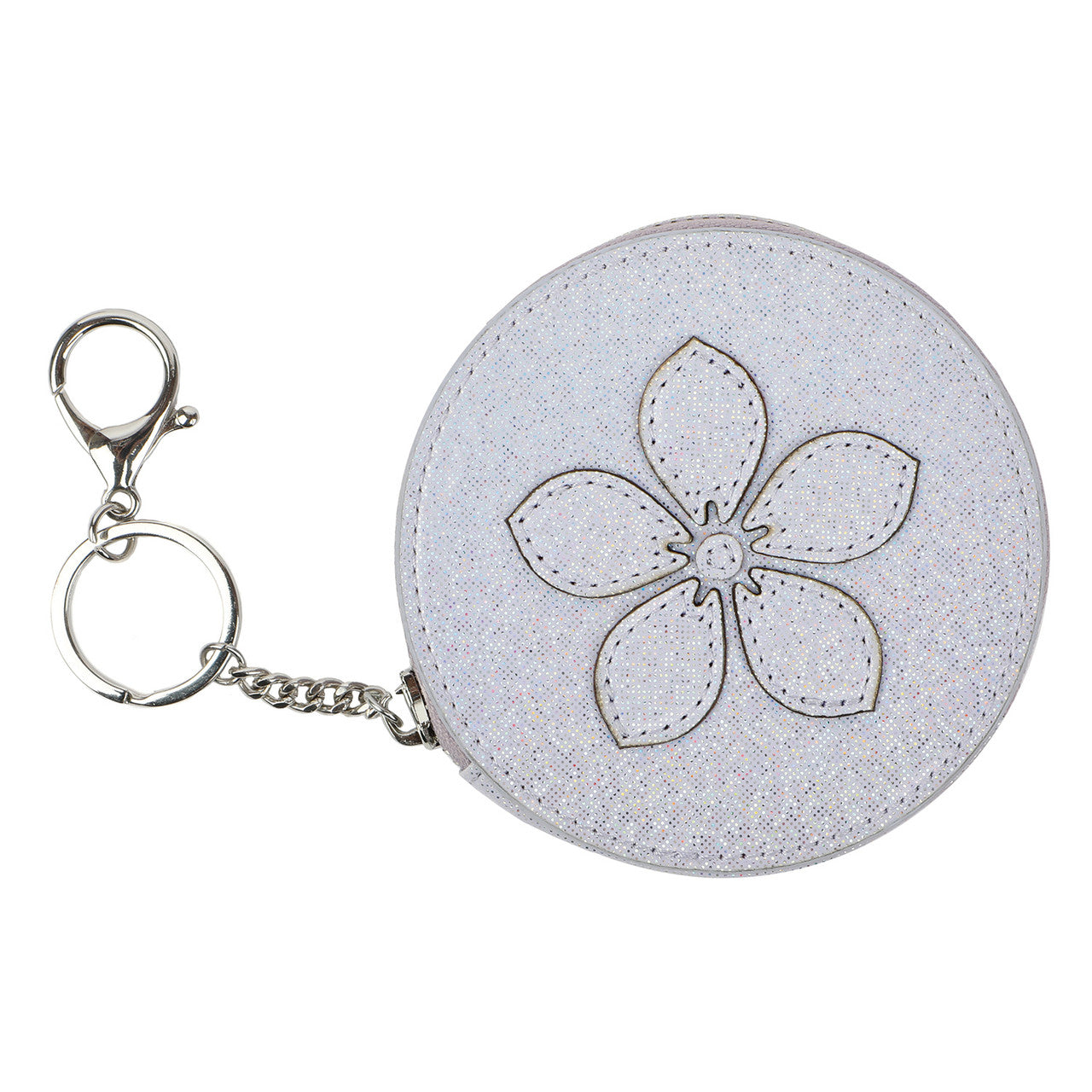 Lavender Bloom Keychain Zipper Pouch