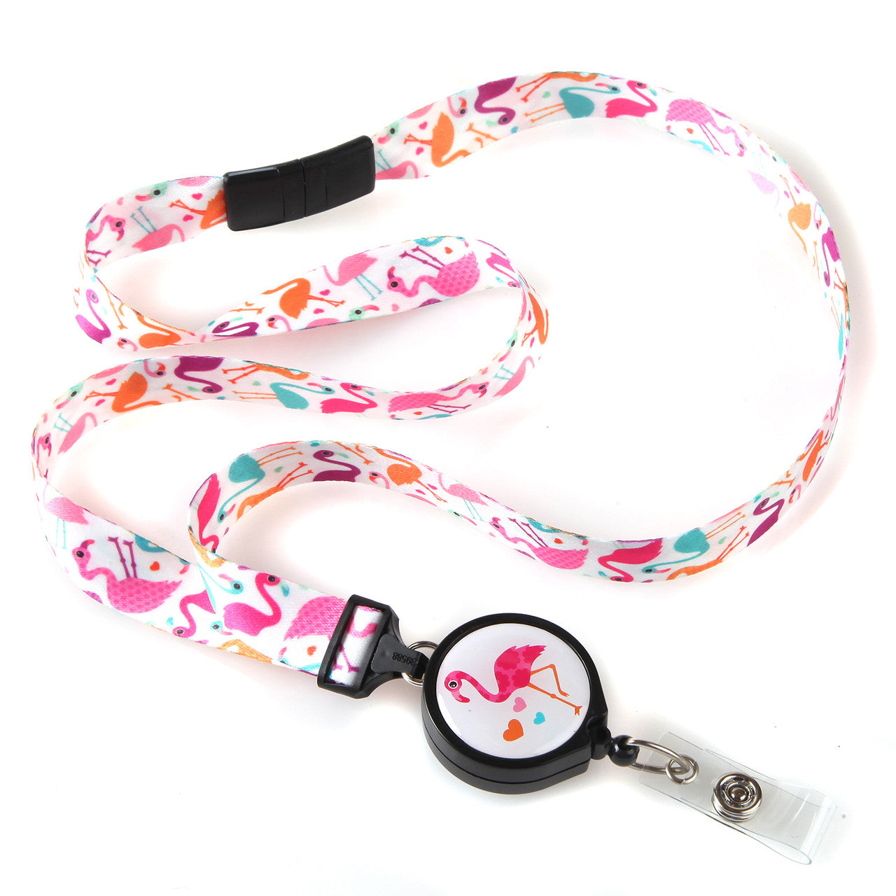 Flamingo Ribbon Lanyard