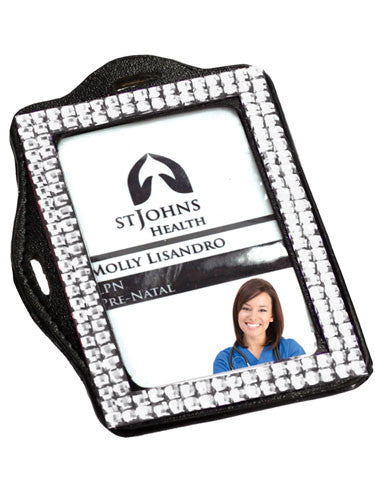 Iridescent Clear Bling ID Pocket