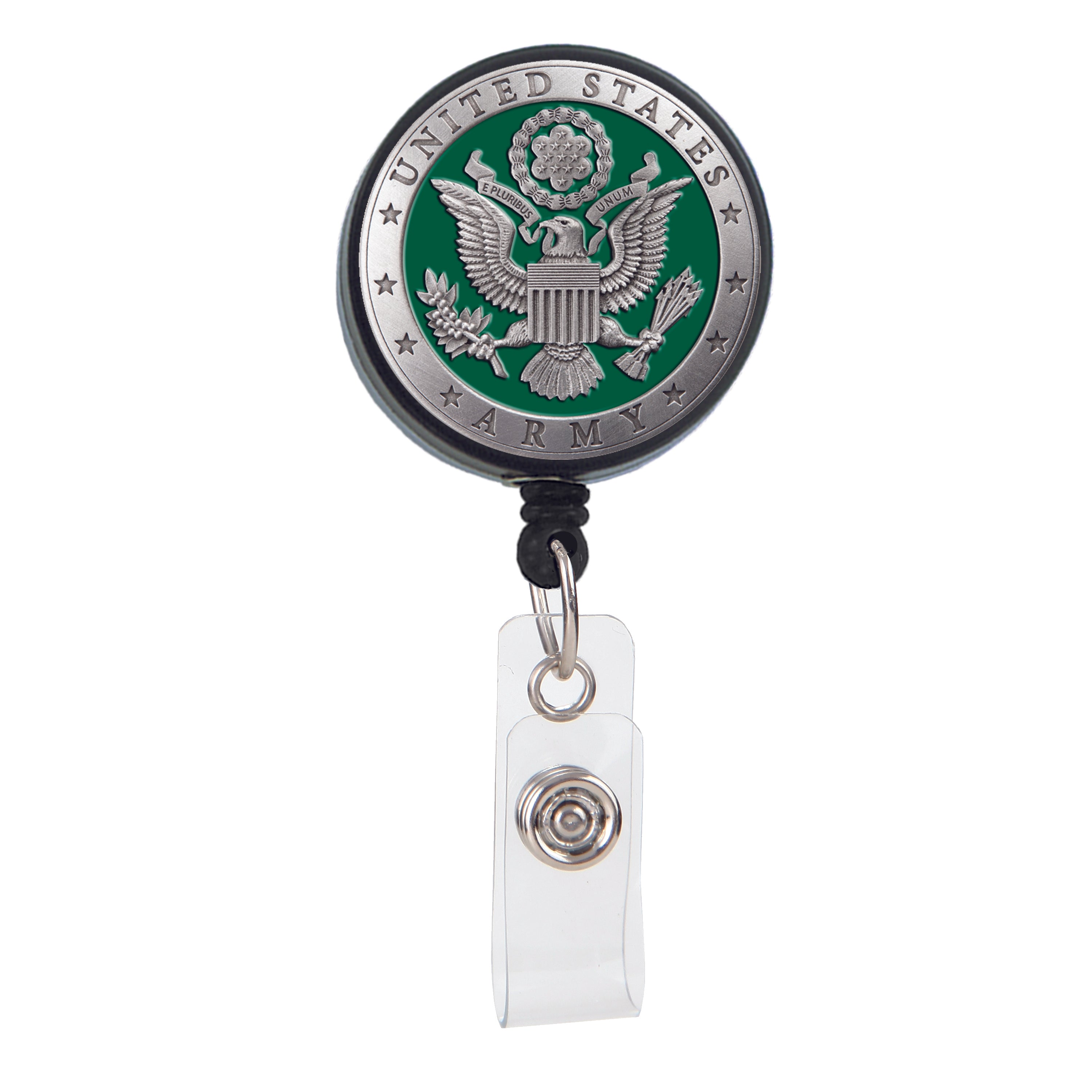 Large Pewter Badge Reel