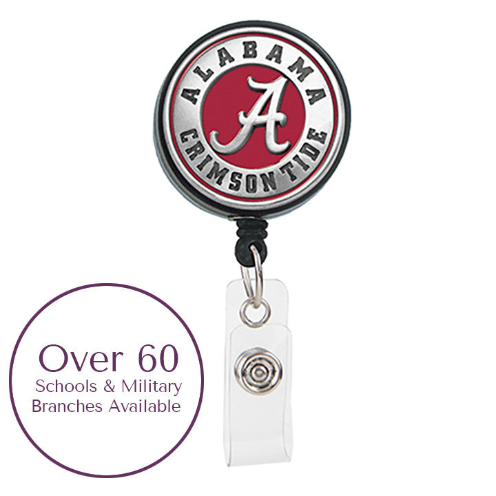 Large Pewter Badge Reel