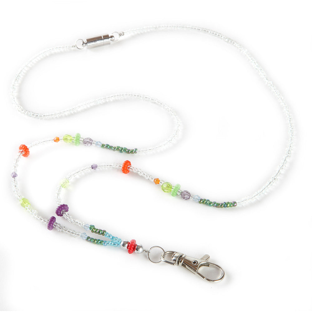 Autumn Beaded ID Necklace Lanyard