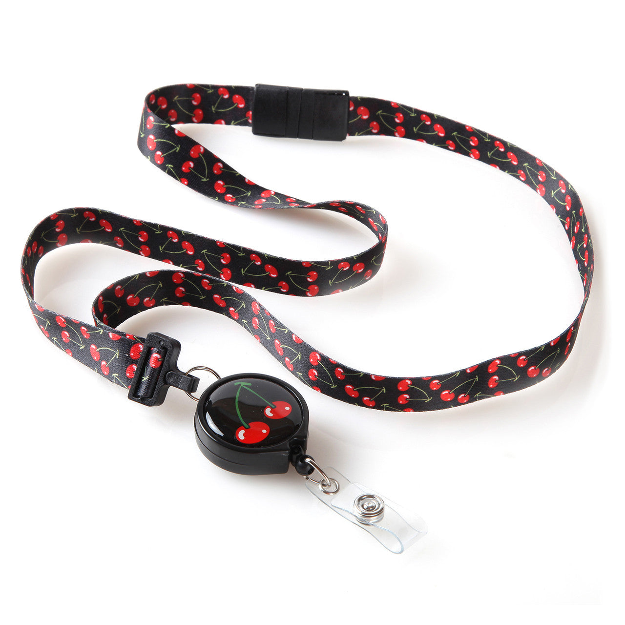 Cherry Ribbon Lanyard