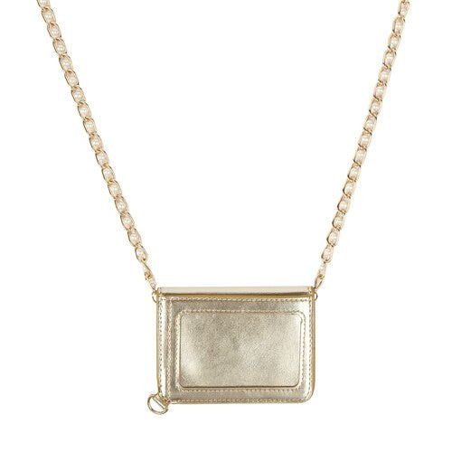 Metallic Gold Envelope ID Holder