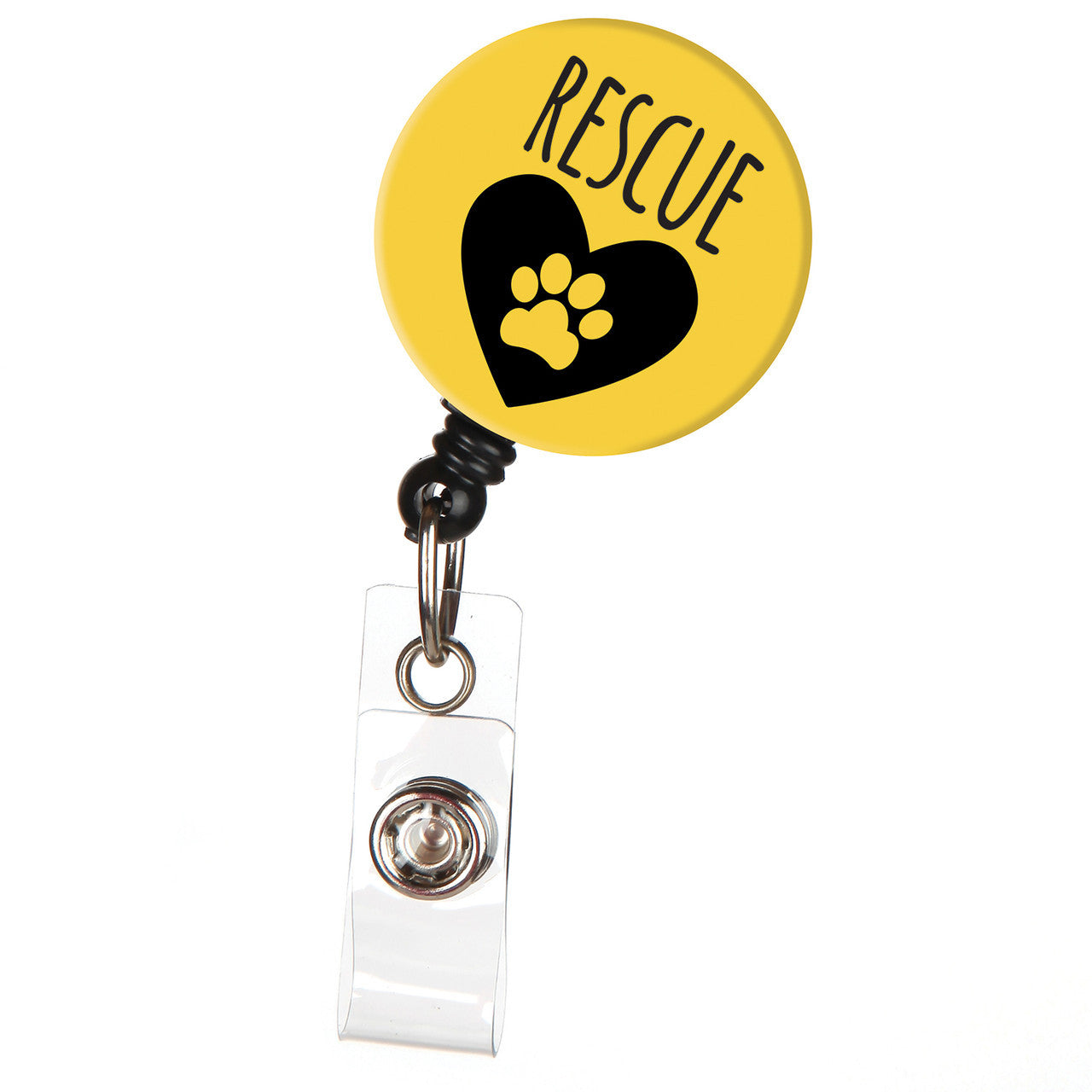 Animal Paw Rescue Badge Reel